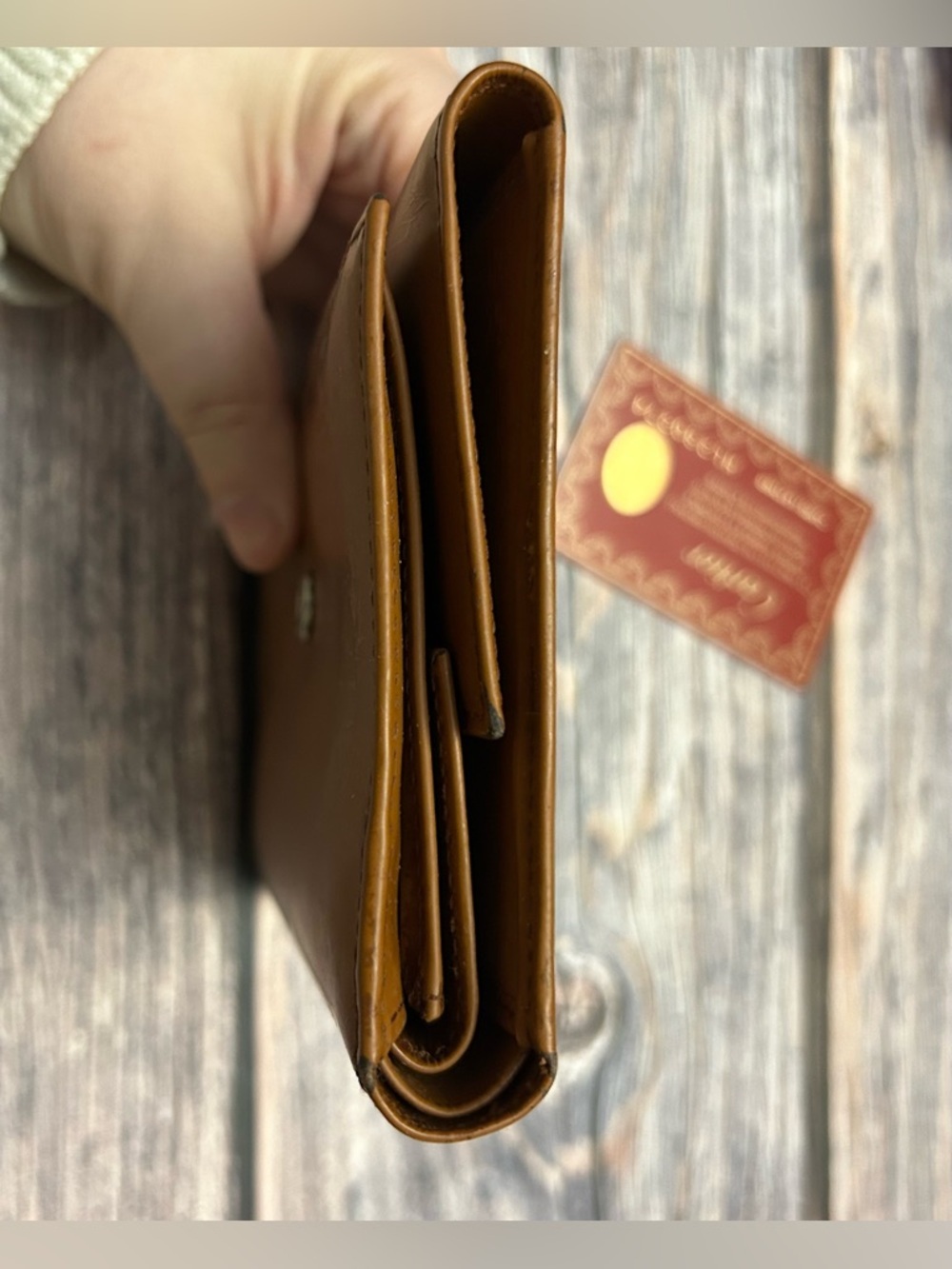 Cartier Brown Leather Wallet with COA - Picture 4 of 7